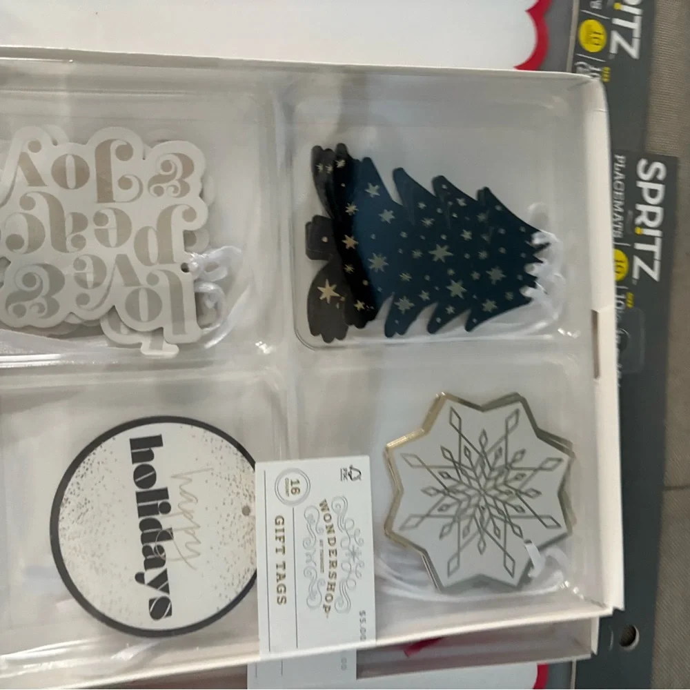 Target Merry Christmas Placemats Decor Gift Tags